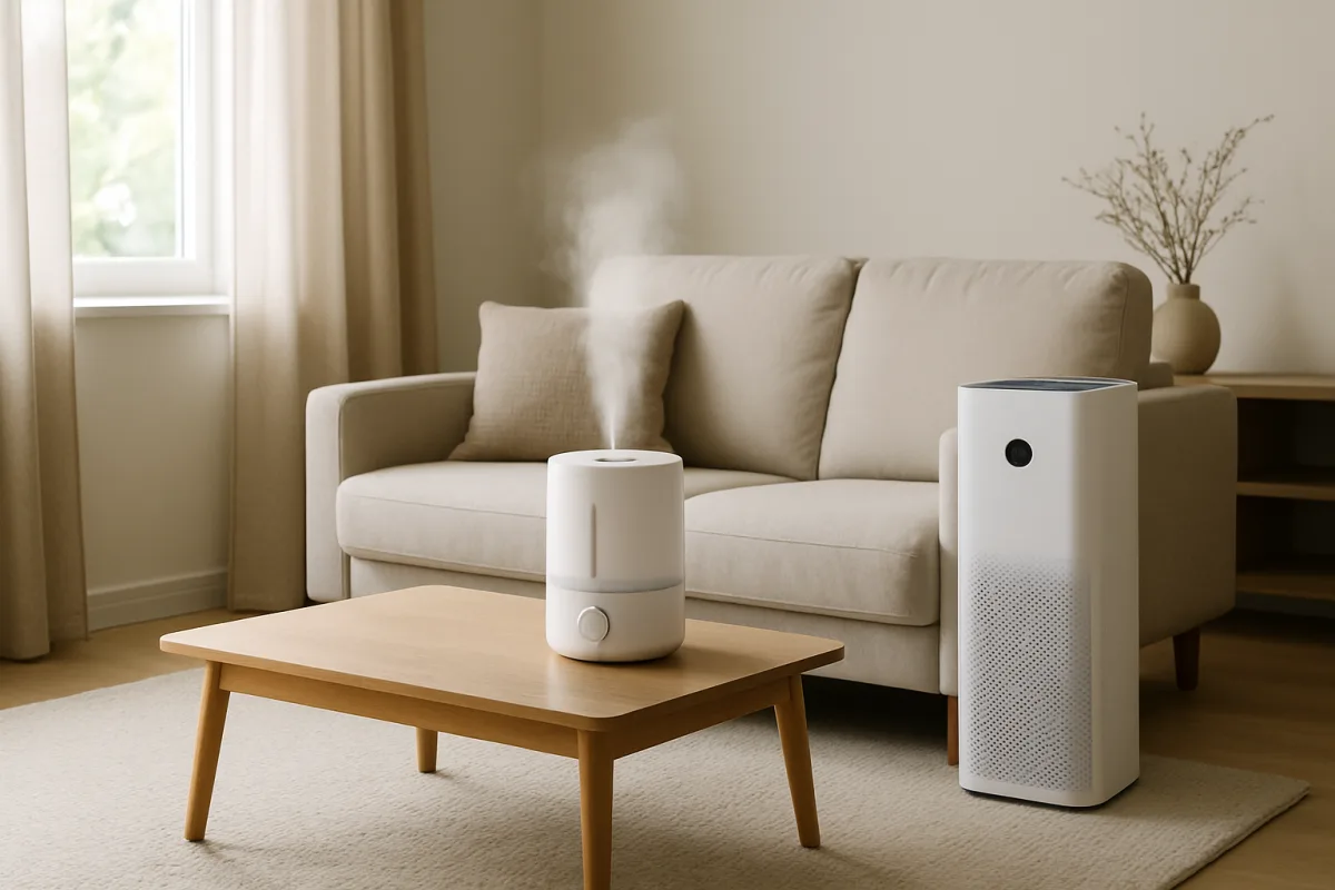 Guida all'uso combinato di umidificatore e purificatore